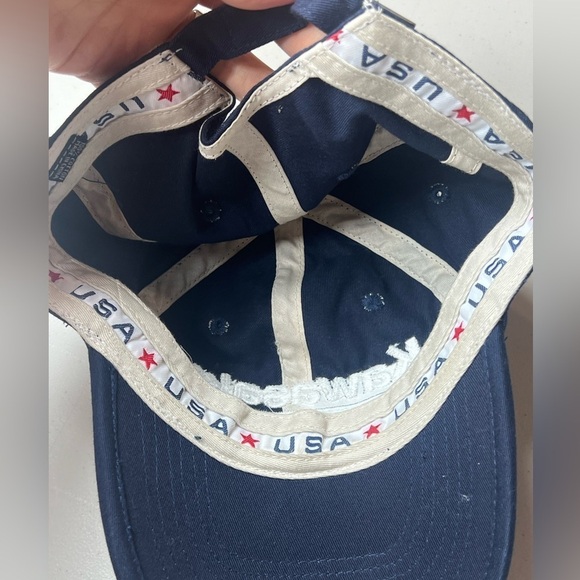 Vintage Kawasaki Navy White Engines and Power Products Hat VTG JDM - Picture 5 of 6